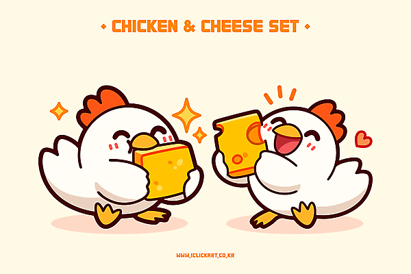 일러스트 치즈 윙크 웃음 들기 사람없음 반짝임 세트 노란색 귀여움 하트 먹기 닭캐릭터 일러캐릭터 AI파일 모양 캐릭터 컬러 동물캐릭터 컨셉 모션 유제품 표정 닭 파일형식 벡터