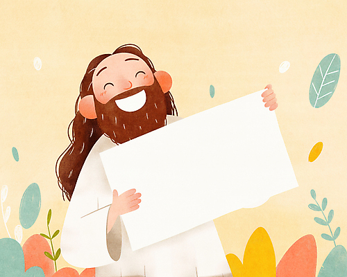 JPG 남자 기독교 잎 일러스트 한명 웃음 들기 상반신 성인 평화 팻말 예수 성인남자한명만 카피스페이스 국내일러스트 AI일러스트 AI콘텐츠 식물 1 종교 컨셉 모션 프레임 표정 사람 공백 신_종교 남자한명만 성인남자만 파일형식