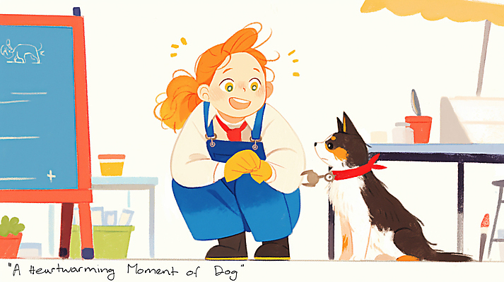 JPG 전신 여자 반려견 일러스트 한명 앉기 성인 귀여움 앞치마 강아지 주기 메뉴판 애견용품 개목걸이 웅크림 애견미용사 성인여자한명만 국내일러스트 AI일러스트 AI콘텐츠 1 컨셉 모션 사람 반려동물 개 미용사 여자한명만 성인여자만 파일형식 반려용품