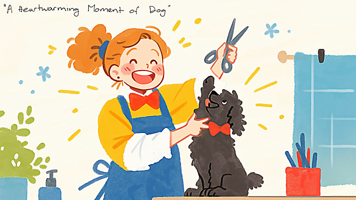 JPG 여자 리본 반려견 일러스트 가위 한명 앉기 상반신 성인 손들기 귀여움 앞치마 잡기 강아지 애견용품 애견미용사 성인여자한명만 국내일러스트 반려용품 AI일러스트 AI콘텐츠 1 컨셉 모션 문구용품 사람 반려동물 개 미용사 오브젝트 여자한명만 성인여자만 파일형식