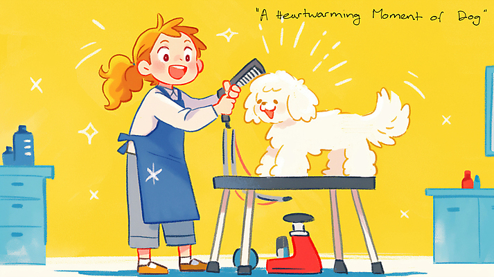 JPG 전신 여자 반려견 일러스트 한명 들기 성인 노란색 귀여움 앞치마 강아지 애견용품 빗질 애견미용사 성인여자한명만 국내일러스트 반려용품 AI일러스트 AI콘텐츠 1 컬러 컨셉 모션 사람 반려동물 개 미용사 오브젝트 여자한명만 성인여자만 파일형식