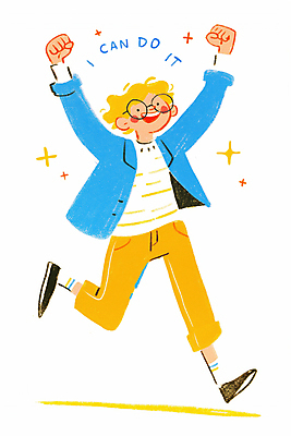 JPG 남자 일러스트 한명 미소 성인 파이팅 희망 만세 자신감 널뛰기 긍정적 성인남자한명만 안경낌 국내일러스트 AI일러스트 AI콘텐츠 1 감정 안경 모션 표정 사람 전통놀이 남자한명만 성인남자만 파일형식