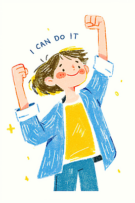 JPG 여자 일러스트 한명 미소 성인 파이팅 희망 만세 자신감 긍정적 성인여자한명만 국내일러스트 AI일러스트 AI콘텐츠 1 감정 모션 표정 사람 여자한명만 성인여자만 파일형식