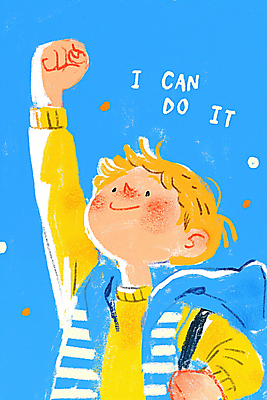 JPG 남자 어린이 가방 일러스트 한명 미소 소년 상반신 파이팅 희망 만세 자신감 긍정적 소년한명만 국내일러스트 AI일러스트 AI콘텐츠 1 잡화 감정 모션 표정 사람 남자한명만 소년만 파일형식