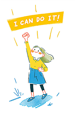 JPG 전신 여자 일러스트 한명 미소 성인 파이팅 희망 만세 자신감 긍정적 성인여자한명만 국내일러스트 AI일러스트 AI콘텐츠 1 감정 모션 표정 사람 여자한명만 성인여자만 파일형식