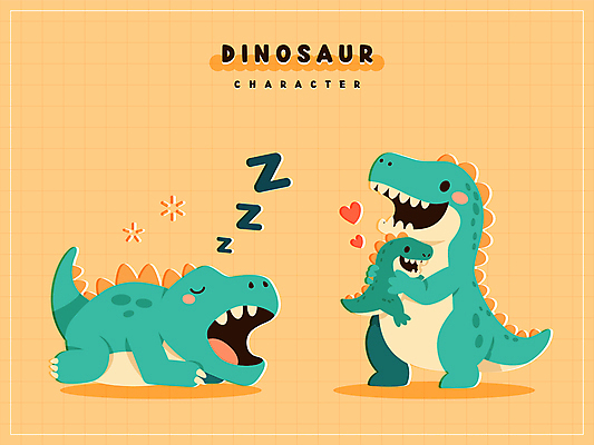 새끼 엎드리기 스티커 일러스트 안기 그림자 사람없음 초록색 귀여움 주황색 하트 잠 공룡캐릭터 Z 일러캐릭터 AI파일 모양 동물 캐릭터 알파벳 컬러 컨셉 모션 공룡 파일형식 벡터