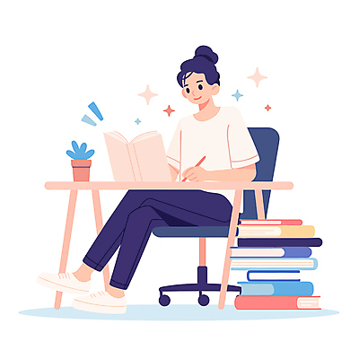 전신 라이프스타일 여자 화분 의자 일러스트 새해 한명 들기 앉기 성인 책 반짝임 학습 펜 기록 목표 계획 책상 자기계발 성인여자한명만 국내일러스트 AI파일 1 교육 가구 컨셉 모션 사람 생활 필기구 여자한명만 성인여자만 파일형식 벡터