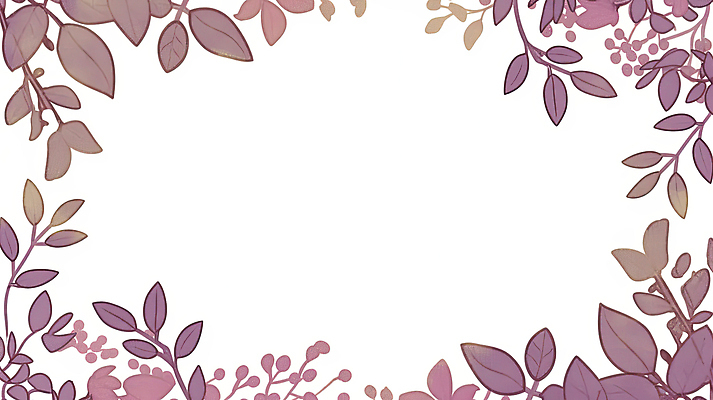 JPG 잎 일러스트 프레임 사람없음 보라색 바질 카피스페이스 보테니컬아트 국내일러스트 AI일러스트 AI콘텐츠 식물 컬러 공백 파일형식