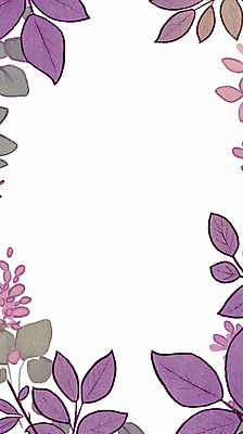 JPG 잎 일러스트 프레임 사람없음 보라색 바질 카피스페이스 보테니컬아트 국내일러스트 AI일러스트 AI콘텐츠 식물 컬러 공백 파일형식