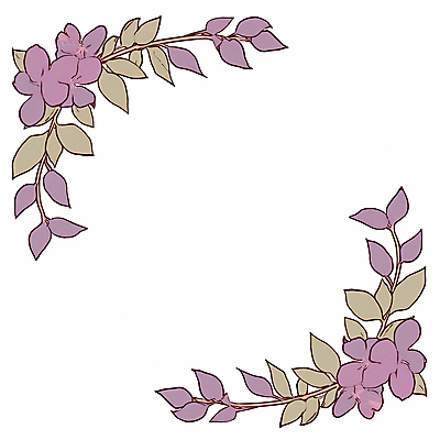 JPG 잎 일러스트 프레임 사람없음 보라색 바질 카피스페이스 보테니컬아트 국내일러스트 AI일러스트 AI콘텐츠 식물 컬러 공백 파일형식