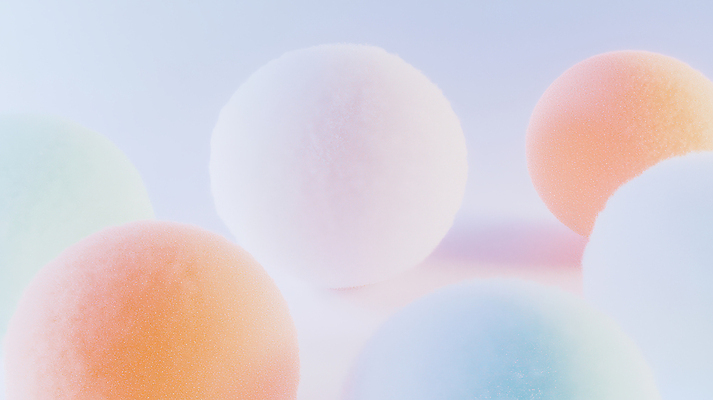 JPG 편집이미지 공 추상 털 사람없음 원형 털실 질감 부드러움 칼라솜 편집실사 AI컴퓨터그래픽 AI콘텐츠 도형 무늬 감각 실 CG 부자재 파일형식