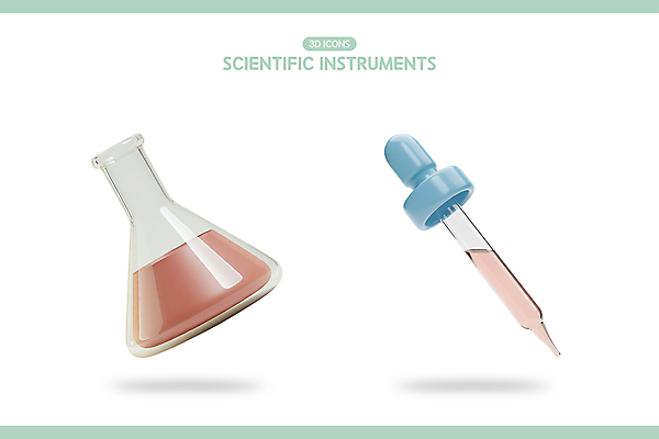 PSD 아이콘 과학 실험기구 실험 사람없음 3D아이콘 3D 스포이트 오브젝트 삼각플라스크 용액 광택 민트색 엘리먼트 편집3D 컬러 플라스크 디지털합성 피펫 파일형식