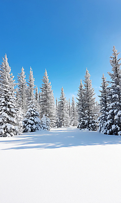 JPG 나무 편집이미지 하늘색 설경 겨울 자연 그림자 사람없음 설원 만년설 눈덮임 편집실사 AI포토 AI콘텐츠 식물 계절 컨셉 눈_날씨 풍경 파란색 CG 생태계 파일형식