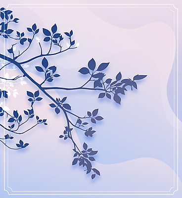 일러스트 나뭇잎 그림자 사람없음 보라색 흐름 나뭇가지 감성 그라데이션 국내일러스트 AI파일 나무 컬러 컨셉 잎 파일형식 벡터