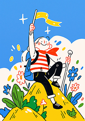 JPG 전신 구름 여자 꽃 행복 어린이 가방 일러스트 하늘 성공 산 한명 들기 앉기 소녀 컬러풀 목도리 기쁨 도전 깃발 용기 정상 소녀한명만 국내일러스트 AI일러스트 AI콘텐츠 자연요소 식물 1 그릇 잡화 감정 컬러 컨셉 모션 사람 여자한명만 소녀만 파일형식