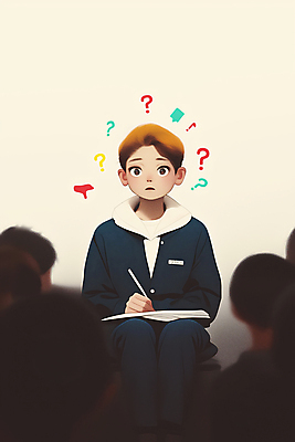 JPG 학생 여자 남자 실루엣 교복 종이 말풍선 생각 일러스트 청소년 회의 대화 앉기 여러명 물음표 기록 군중 의문 십대만 국내일러스트 AI일러스트 AI콘텐츠 기호 옷 다수 컨셉 비즈니스 모션 촬영기법 말하기 사람 파일형식