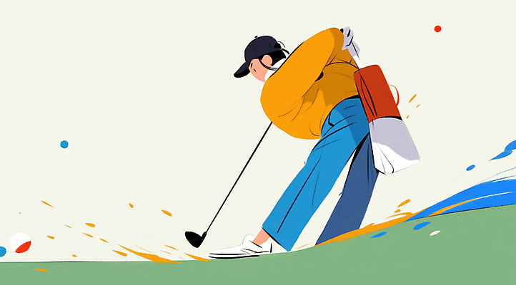 JPG 전신 남자 스포츠 일러스트 한명 들기 풍경 잔디 성인 골프채 연습 캡모자 성인남자한명만 파크골프 국내일러스트 AI일러스트 AI콘텐츠 식물 모자_잡화 1 골프 모션 골프용품 사람 남자한명만 성인남자만 파일형식