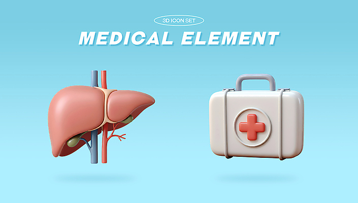 PSD 아이콘 하늘색 건강 사람없음 치료 3D아이콘 구급상자 간 혈관 편집3D 의학 파란색 3D 의료용품 장기_의학 파일형식