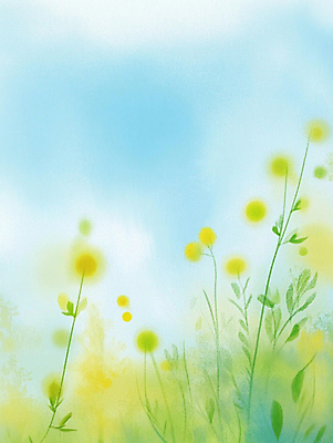 JPG 꽃 하늘색 일러스트 자연 하늘 수채화 사람없음 봄 그림 향기 번짐 국내일러스트 AI일러스트 AI콘텐츠 식물 계절 파란색 생태계 냄새 파일형식 효과