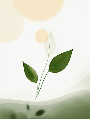 JPG 잎 일러스트 자연 생명 추상 사람없음 연두색 새싹 봄 국내일러스트 AI일러스트 AI콘텐츠 식물 계절 무늬 초록색 생태계 파일형식