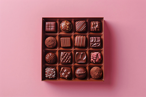 JPG 편집이미지 분홍색 포장 발렌타인데이 사람없음 초콜릿 여러개 달콤 편집실사 AI포토 AI콘텐츠 컬러 다수 데이이벤트 디저트 맛 CG 파일형식