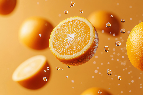 JPG 편집이미지 오렌지 단면 사람없음 물 주황색 신선 슬라이스 스플래쉬 편집실사 AI컴퓨터그래픽 AI콘텐츠 자연요소 컬러 과일 CG 파일형식