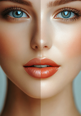 JPG 편집이미지 여자 컬러 한명 성인 뷰티 립스틱 입술 의료성형뷰티 성인여자한명만 편집실사 AI인물포토 AI콘텐츠 1 사람 신체부위 화장품 CG 여자한명만 성인여자만 파일형식 AI포토