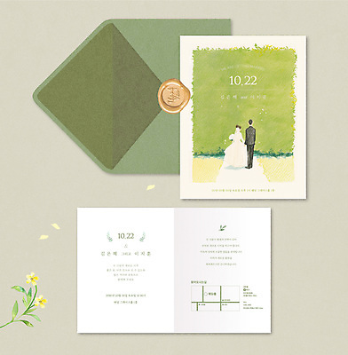 전신 템플릿 여자 남자 꽃잎 신부 웨딩드레스 신랑 잎 결혼식 색연필 초원 성인 두명 청첩장 씰링왁스 성인만 이미지템플릿 AI파일 식물 드레스 꽃 결혼 학용품 카드_감사 사람 파일형식 벡터