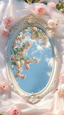 JPG 구름 편집이미지 자연 하늘 밝음 사람없음 햇빛 장미 반사 정원 봄 거울 직물 풀 화려 신비 연분홍색 편집실사 AI포토 AI콘텐츠 자연요소 식물 계절 꽃 분홍색 컨셉 태양 CG 생태계 파일형식