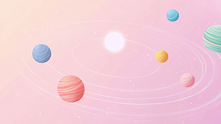 JPG 분홍색 과학 백그라운드 일러스트 상상 사람없음 우주 행성 국내일러스트 AI일러스트 AI콘텐츠 컬러 파일형식