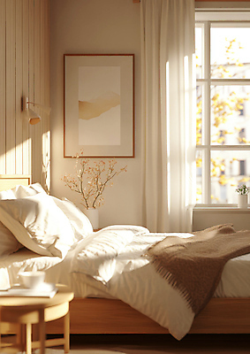 JPG 식물 편집이미지 화분 액자 탁자 조명 실내 따뜻함 사람없음 컵 인테리어 햇빛 방 침대 커튼 편안함 창틀 북유럽인테리어 편집실사 AI포토 AI콘텐츠 식기 디자인 가구 창문 북유럽스타일 내부 태양 감각 CG 파일형식