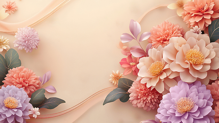 JPG 편집이미지 디자인 꽃 잎 사람없음 부드러움 살구색 편집실사 AI컴퓨터그래픽 AI콘텐츠 식물 컬러 감각 CG 파일형식