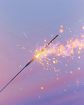 JPG 편집이미지 하늘 불꽃 사람없음 빛 야간 보케 감성 연보라색 스파크 몽환 스파클라 편집실사 AI포토 AI콘텐츠 자연요소 컨셉 불 폭죽 보라색 CG 파일형식