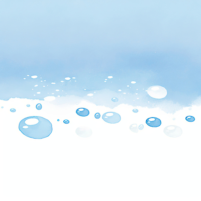JPG 일러스트 수채화 사람없음 물 파란색 거품 물방울 액체 공기방울 국내일러스트 AI일러스트 AI콘텐츠 자연요소 컬러 파일형식
