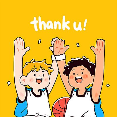 남자 어린이 유니폼 일러스트 협력 농구공 미소 웃음 소년 상반신 두명 친구 노란색 기쁨 즐거움 꽃가루 땡큐 블로킹 아대 소년만 일러캐릭터 AI파일 캐릭터 옷 감정 컬러 공 관계 농구 표정 사람 가루 남자만 어린이만 파일형식 벡터