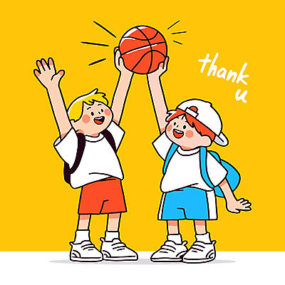 남자 어린이 가방 일러스트 협력 농구공 미소 웃음 소년 두명 친구 노란색 손들기 잡기 즐거움 땡큐 캡모자 소년만 일러캐릭터 AI파일 캐릭터 모자_잡화 잡화 감정 컬러 공 관계 모션 농구 표정 사람 남자만 어린이만 파일형식 벡터