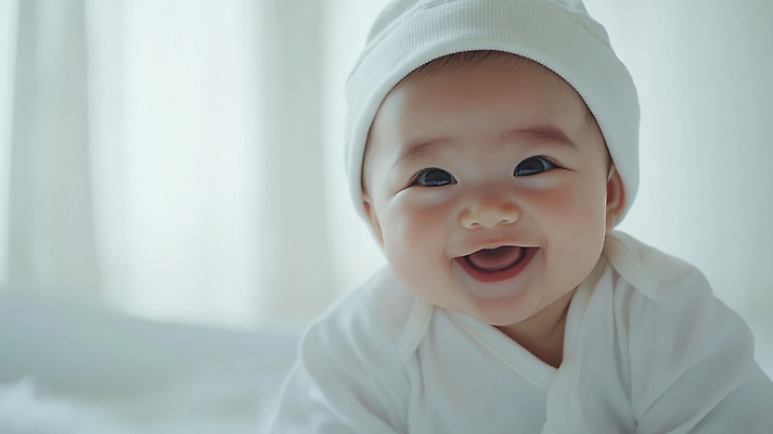 JPG 편집이미지 여자 사랑 한명 미소 웃음 귀여움 흰색 아기 비니 의료성형뷰티 여자아기한명만 편집실사 AI인물포토 AI콘텐츠 모자_잡화 1 감정 컬러 컨셉 표정 사람 CG 여자한명만 여자아기만 파일형식 AI포토