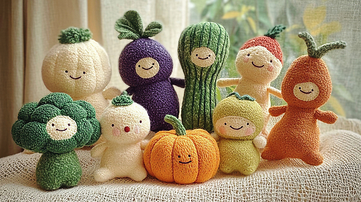 JPG 편집이미지 인형 채소 오이 요정 사람없음 여러개 당근 브로콜리 무 단호박 순무 편식 편집실사 양모펠트 AI포토 AI콘텐츠 다수 호박 뿌리채소 CG 양모 식생활 펠트 파일형식