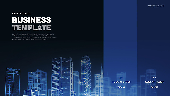 템플릿 표지 비즈니스 빌딩 사람없음 건물 파란색 검은색 도시 프레젠테이션 이미지템플릿 AI파일 건축물 컬러 파일형식 벡터