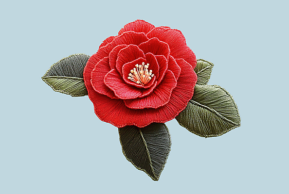 PSD 편집이미지 잎 사람없음 나뭇가지 겨울꽃 자수 동백 와펜 이미지편집 편집실사 나무 식물 꽃 겨울 CG 파일형식