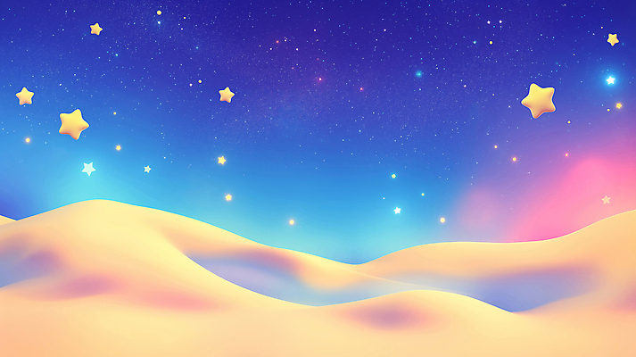 JPG 별 일러스트 밤하늘 사람없음 컬러풀 언덕 입체 은하수 몽환 국내일러스트 AI일러스트 AI콘텐츠 자연요소 컬러 컨셉 자연 하늘 야간 파일형식