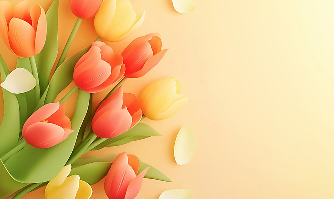 JPG 편집이미지 꽃잎 여러송이 따뜻함 사람없음 주황색 봄 튤립 화사함 감성 편집실사 AI포토 AI콘텐츠 계절 꽃 컬러 다수 컨셉 CG 파일형식