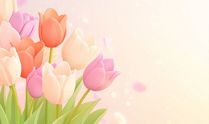 JPG 편집이미지 꽃잎 여러송이 따뜻함 사람없음 봄 튤립 화사함 감성 편집실사 AI포토 AI콘텐츠 계절 꽃 다수 컨셉 CG 파일형식