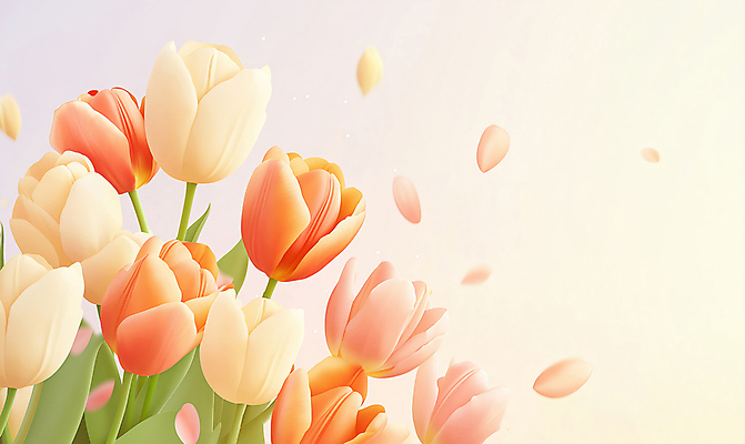 JPG 편집이미지 꽃잎 여러송이 따뜻함 사람없음 봄 낭만 튤립 화사함 감성 편집실사 AI포토 AI콘텐츠 계절 꽃 다수 컨셉 CG 파일형식