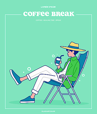 전신 남자 여유 커피 일러스트 티타임 휴식 한명 들기 앉기 성인 일상 기댐 카페 캠핑 편안함 밀짚모자 챙모자 테이크아웃컵 성인남자한명만 캠핑의자 국내일러스트 AI파일 모자_잡화 1 감정 음료 컨셉 의자 모션 레저 캠핑도구 사람 라이프 컵 상점 감각 남자한명만 성인남자만 파일형식 벡터