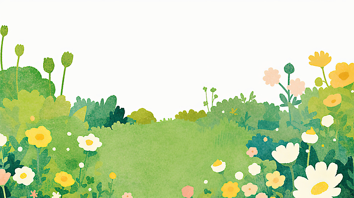 JPG 꽃밭 일러스트 자연 풍경 잔디 사람없음 연두색 봄 감성 꽃길 싱그러움 국내일러스트 AI일러스트 AI콘텐츠 식물 계절 꽃 길 컨셉 초록색 생태계 파일형식