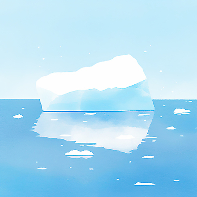 JPG 바다 하늘색 일러스트 자연 하늘 풍경 사람없음 반사 얼음 극지방 빙하 감성 국내일러스트 AI일러스트 AI콘텐츠 자연요소 컨셉 파란색 생태계 지역 파일형식