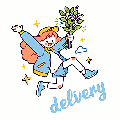 전신 구름 여자 꽃 행복 어린이 일러스트 자연 한명 웃음 들기 소녀 손들기 점프 활기 꽃배달 캡모자 소녀한명만 일러캐릭터 AI파일 자연요소 식물 캐릭터 모자_잡화 1 감정 컨셉 모션 표정 사람 배송 생태계 여자한명만 소녀만 파일형식 벡터