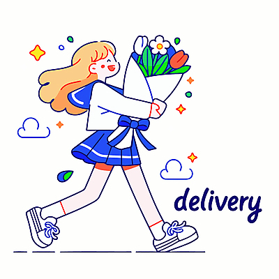 전신 구름 여자 꽃 행복 어린이 일러스트 자연 한명 웃음 들기 소녀 걷기 활기 꽃배달 소녀한명만 일러캐릭터 AI파일 자연요소 식물 캐릭터 1 감정 컨셉 모션 표정 사람 배송 생태계 여자한명만 소녀만 파일형식 벡터