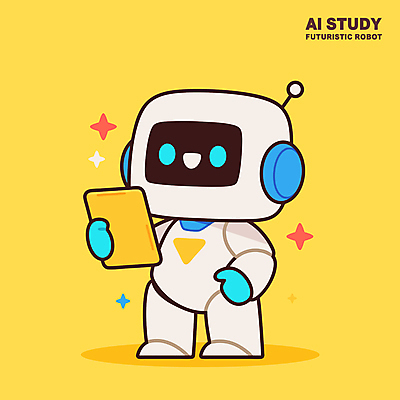 교육 일러스트 미래 미소 들기 사람없음 반짝임 스마트폰 노란색 발전 로봇 첨단 AI_인공지능 일러캐릭터 AI파일 캐릭터 컬러 컨셉 모션 표정 핸드폰 스마트기기 파일형식 벡터